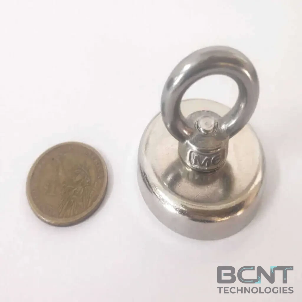 Neodymium Hook Magnet - hook with Eyebolts PME FA42 Strong Force 37kg (SKU: PME-FA42) | BCNT TECHNOLOGIES