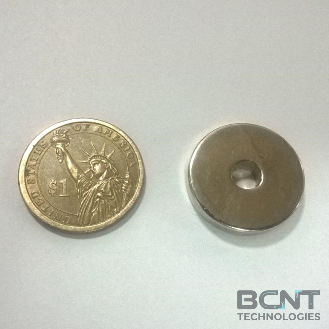 Neodymium Ring Magnet - OD25 x ID6 x 5mm Strong Ring (SKU: R-25-6H-5-N35) | BCNT TECHNOLOGIES