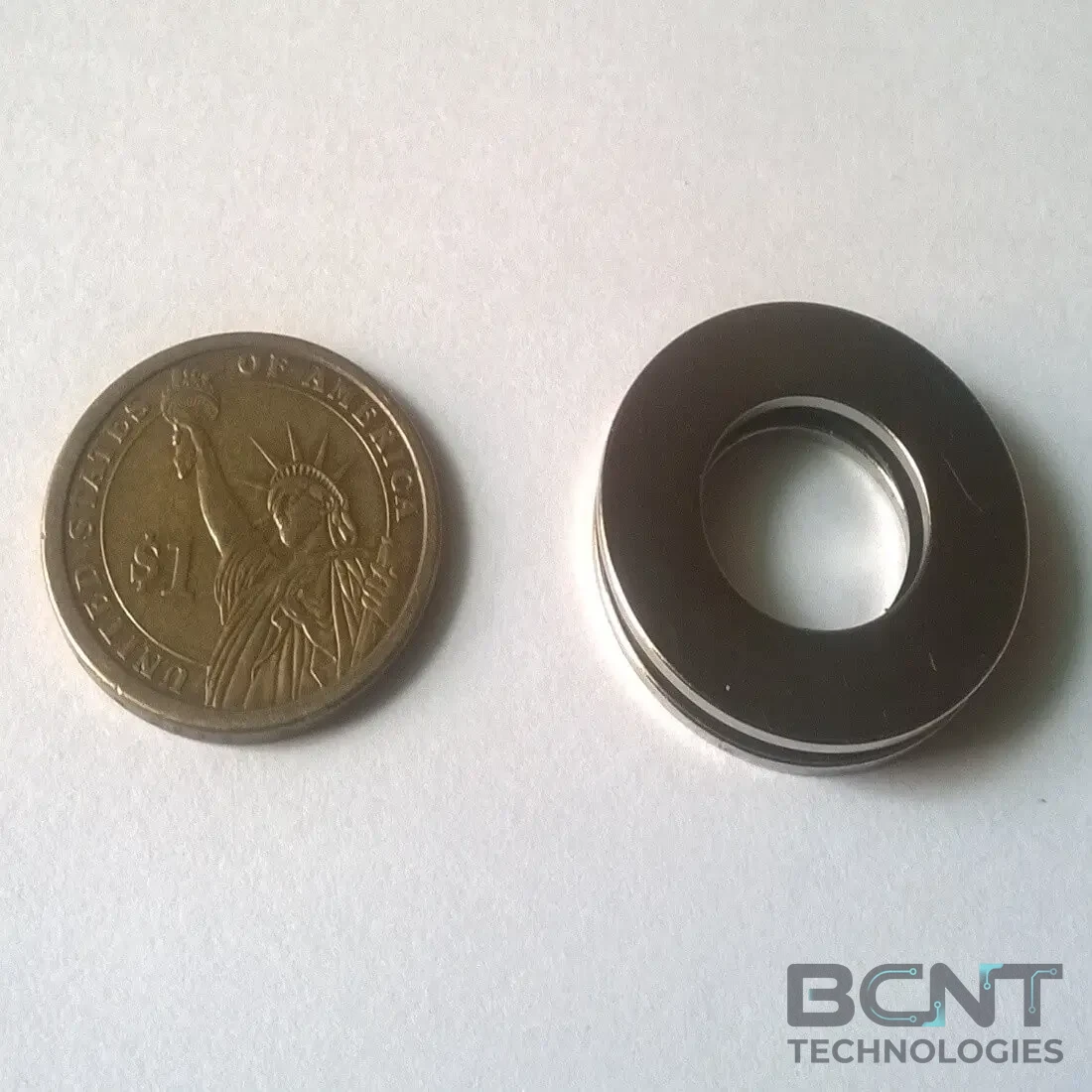 Neodymium Ring Magnet - OD29.5 x ID15.5 x 1.5mm (SKU: R-29.5-15.5H-1.50-N35) | BCNT TECHNOLOGIES