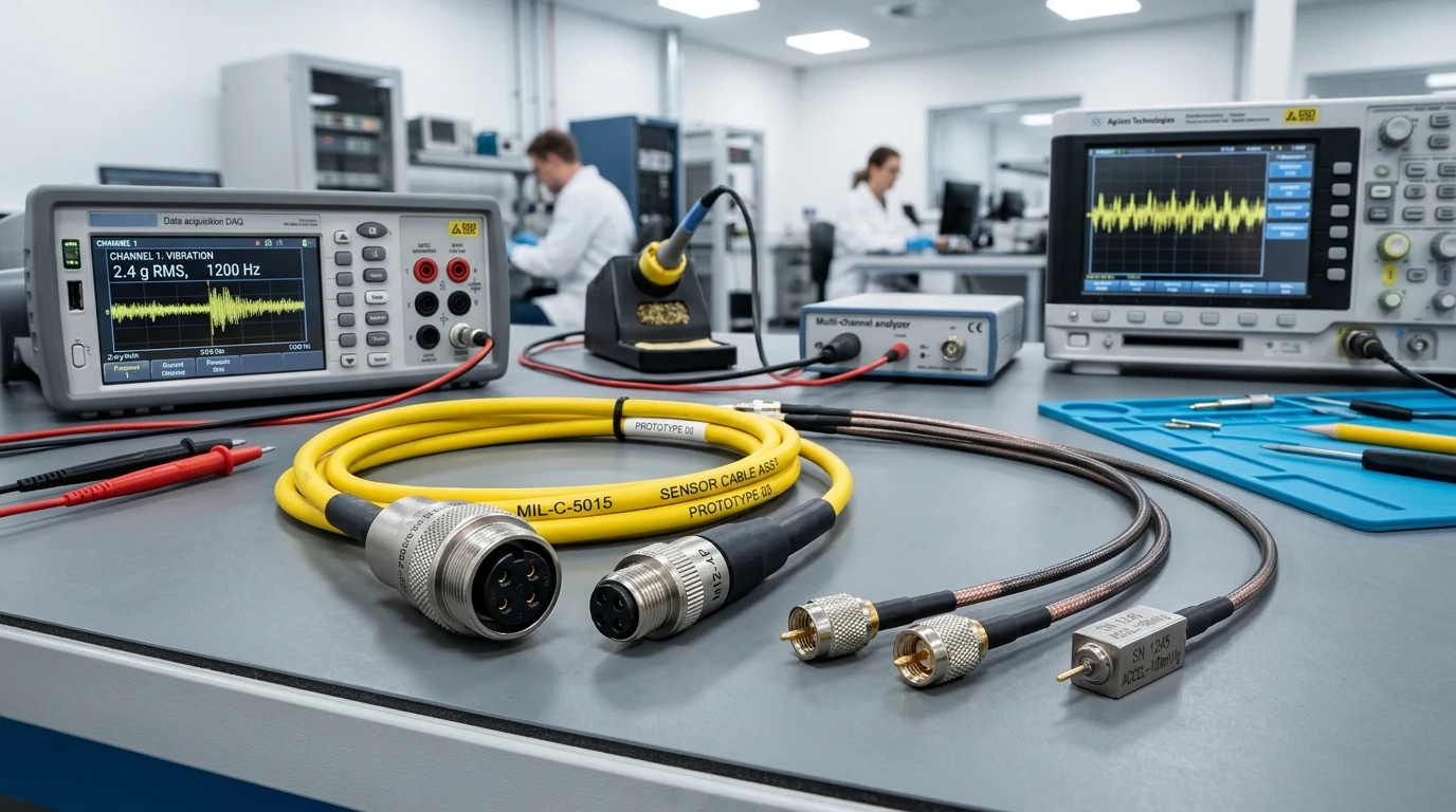 The Ultimate Industrial Vibration Sensor & Accelerometer Cabling Guide: Noise Suppression, MIL-C-5015 vs M12 vs 10-32 Microdot, and Multi-Channel DAQ Cable Reduction in India | Technical selection guide | BCNT TECHNOLOGIES