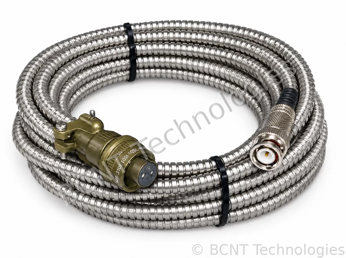 Armored Accelerometer Cable (SKU: BCNT-JS-YT-05) - BCNT Technologies